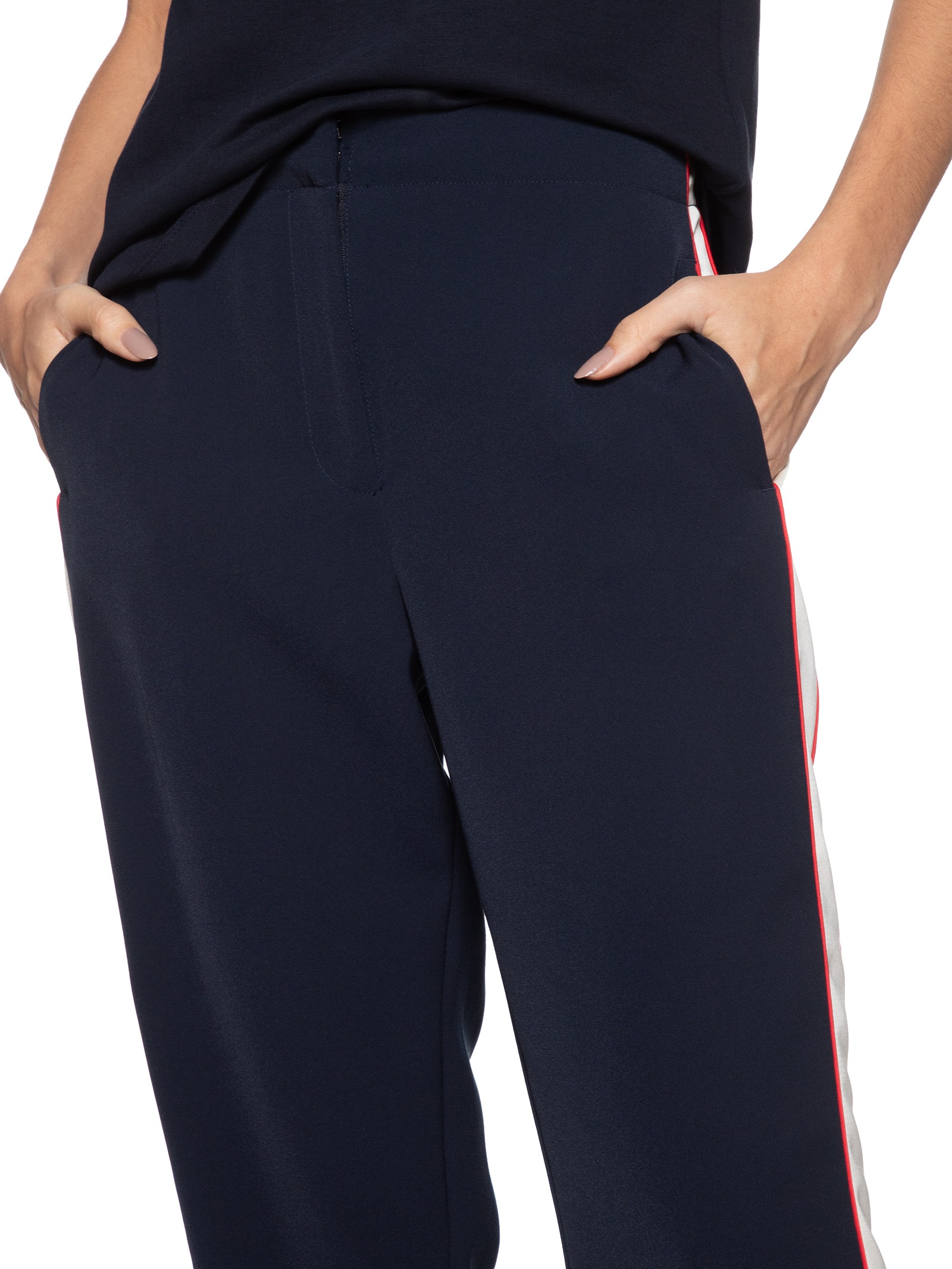 Tommy Hilfiger - Calça Feminina Color Block Slim Straight