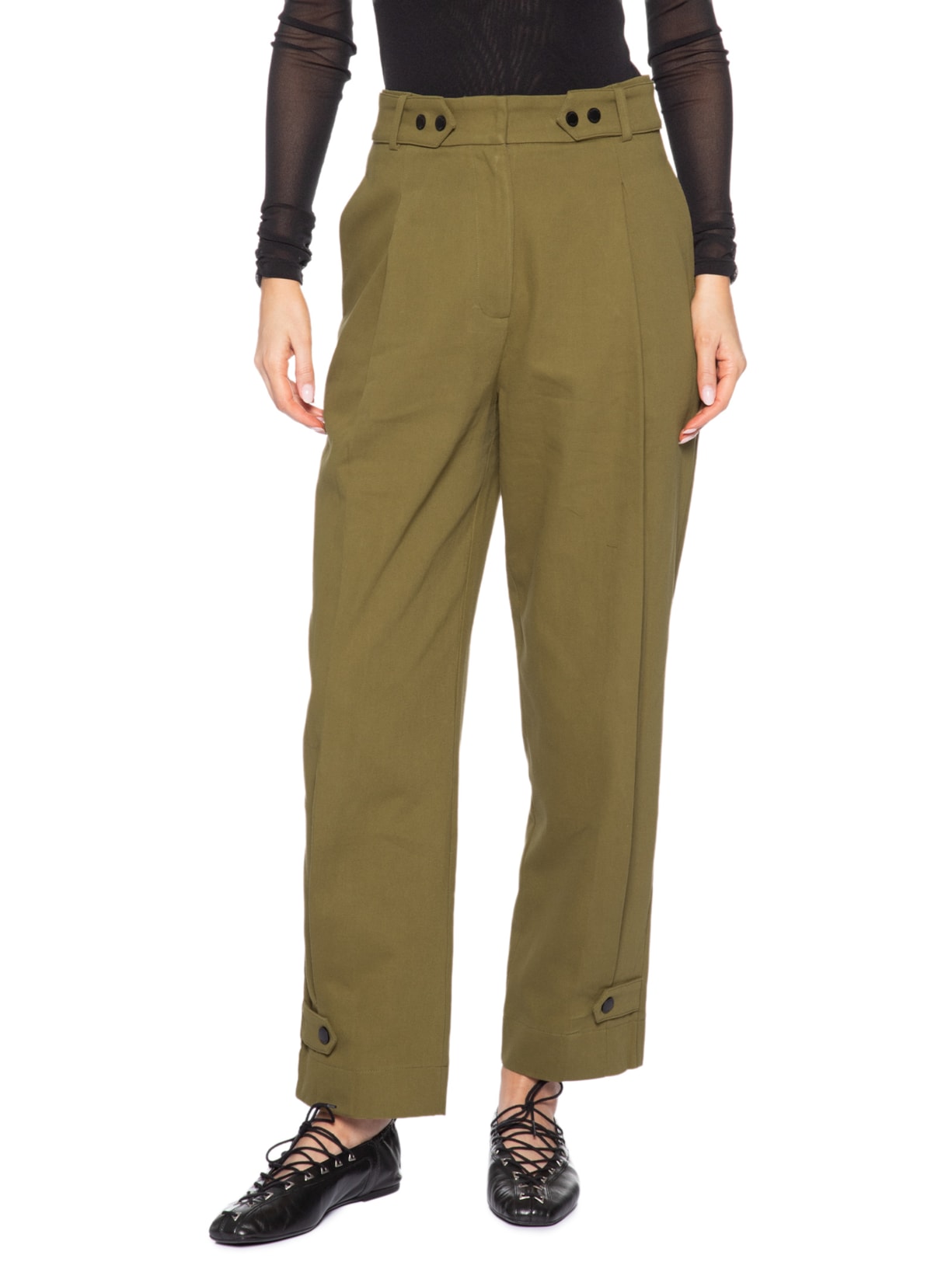 Calça Feminina Com Aletas Verde Animale Jeans