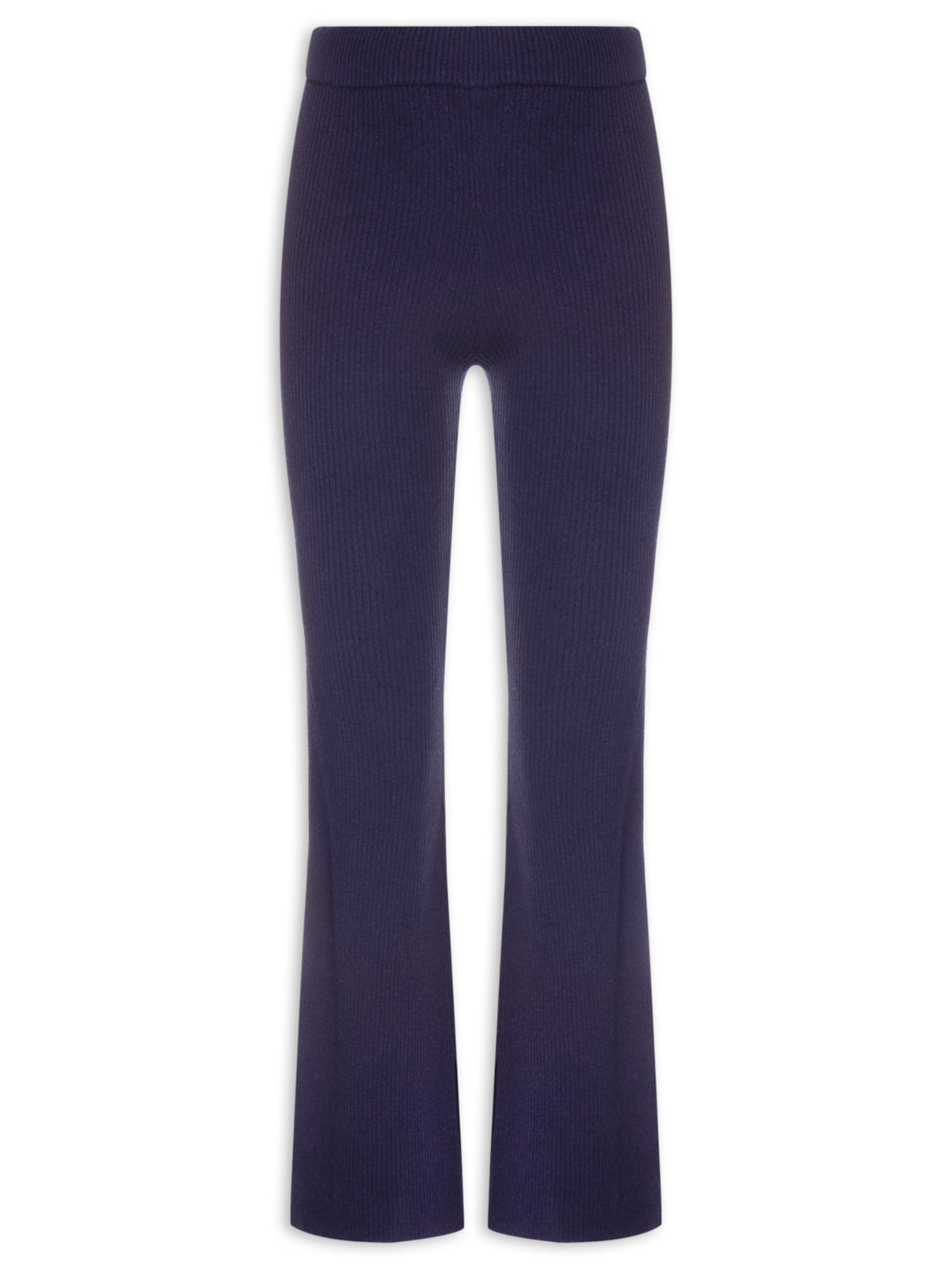 Calça Feminina Com Blend De Lã E Cashmere Azul '2Essential