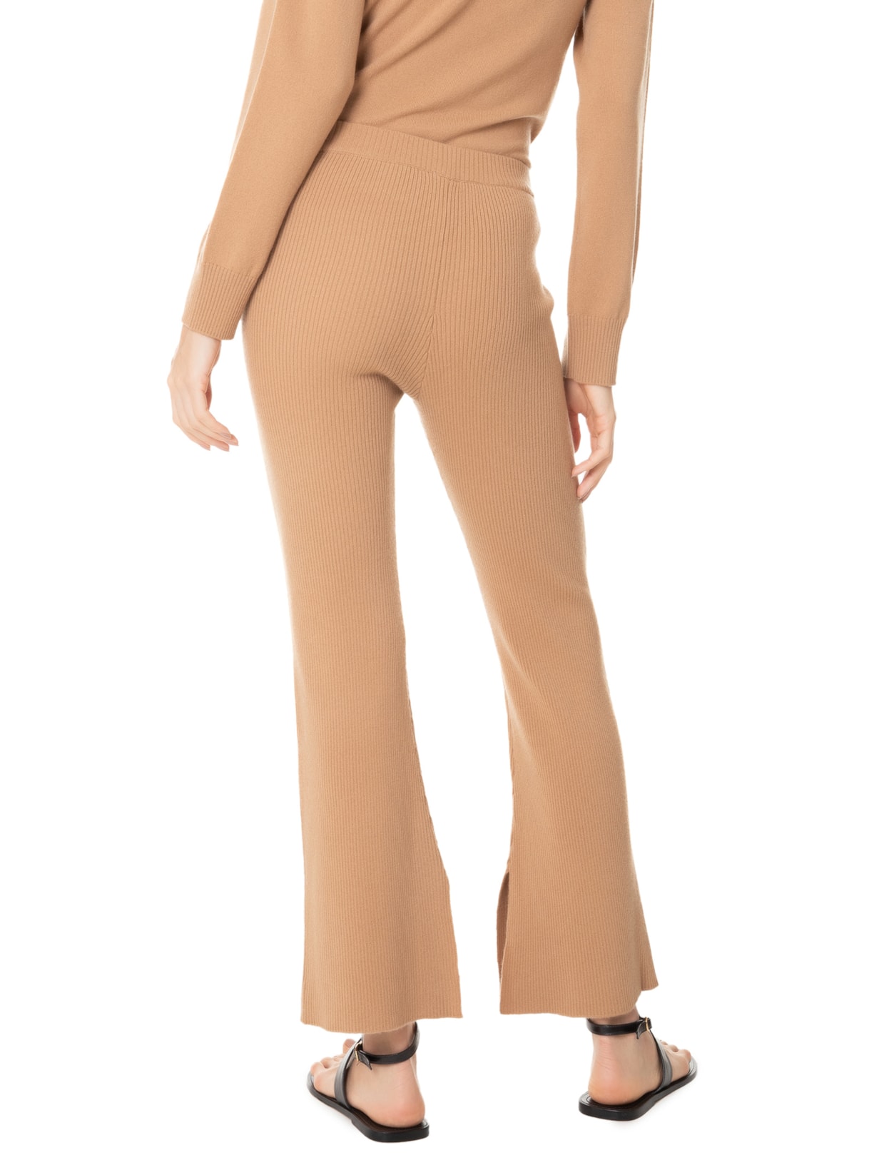 Calça Feminina Com Blend de Lã e Cashmere Marrom '2Essential