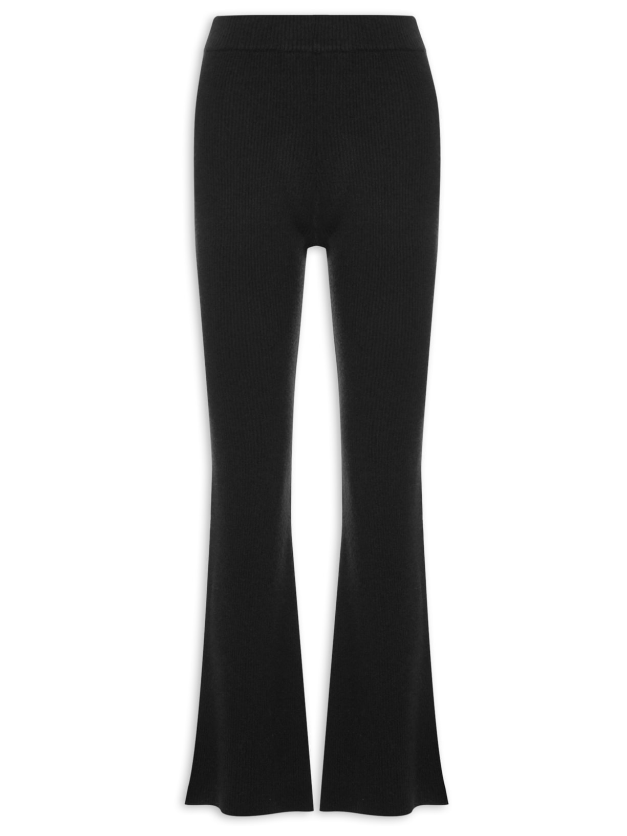 Calça Feminina Com Blend de Lã e Cashmere Preto '2Essential