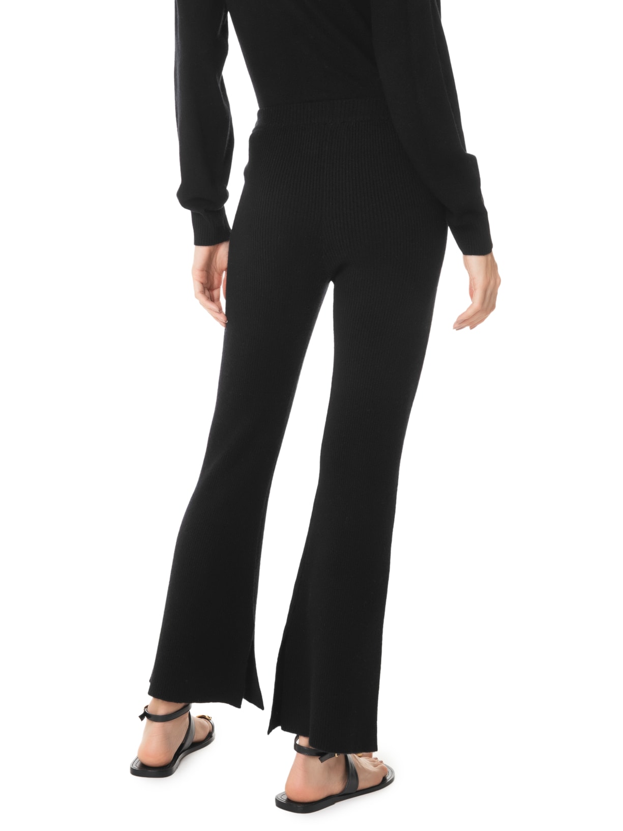 Calça Feminina Com Blend de Lã e Cashmere Preto '2Essential