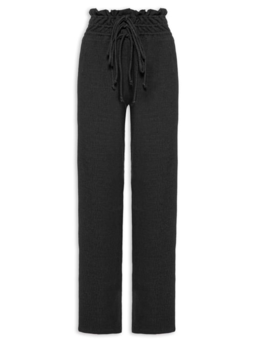 Calça Feminina Com Cós Triplo - Preto