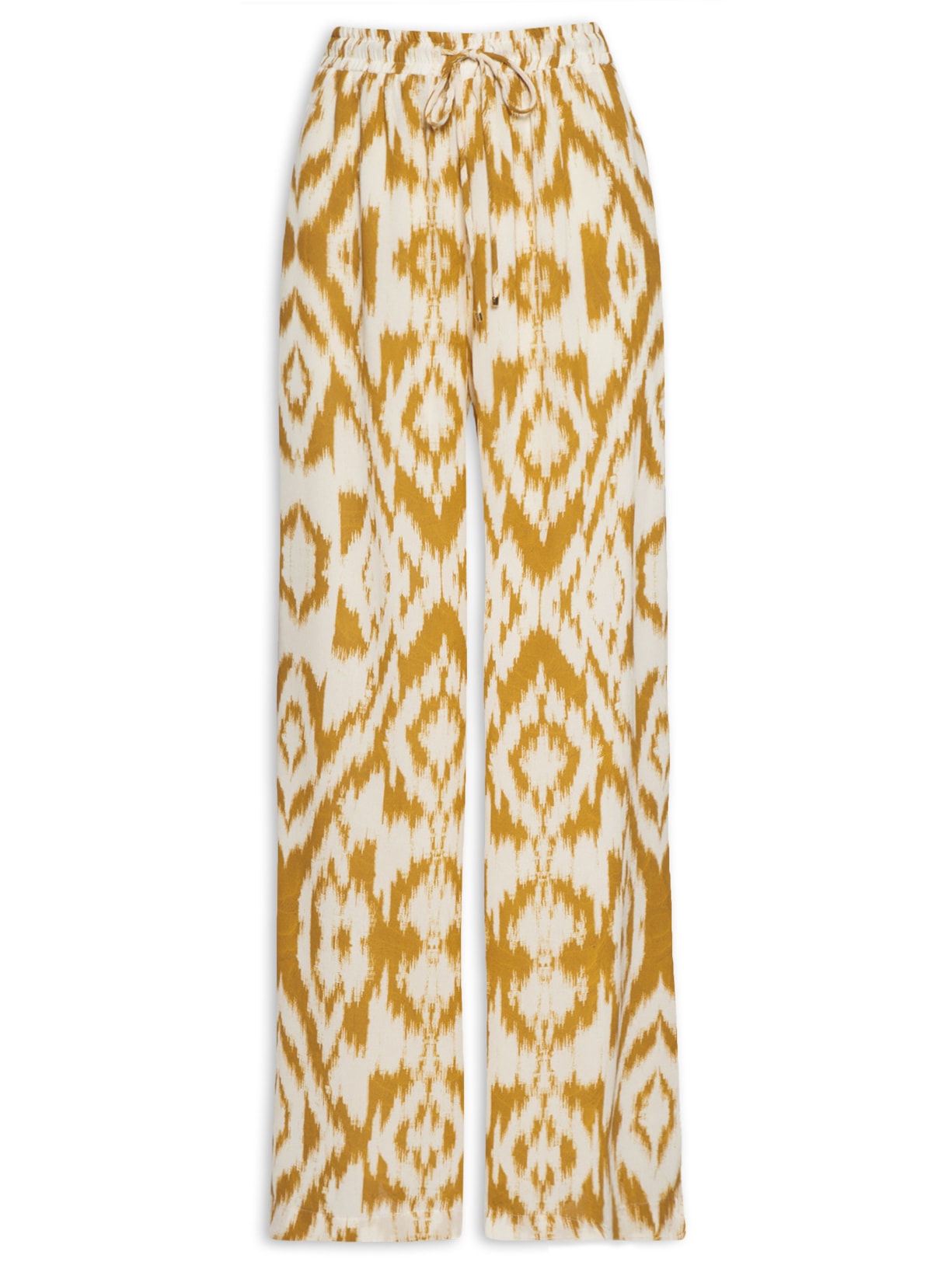 Calça Feminina Com Elástico no Cós - Amarelo