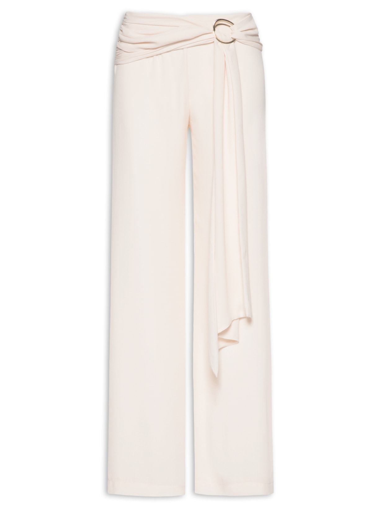 Calça Feminina Com Faixa Marfim Bege Shop2gether + Sol Brand