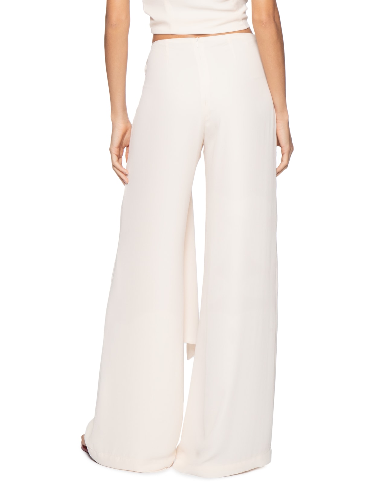 Calça Feminina Com Faixa Marfim Bege Shop2gether + Sol Brand