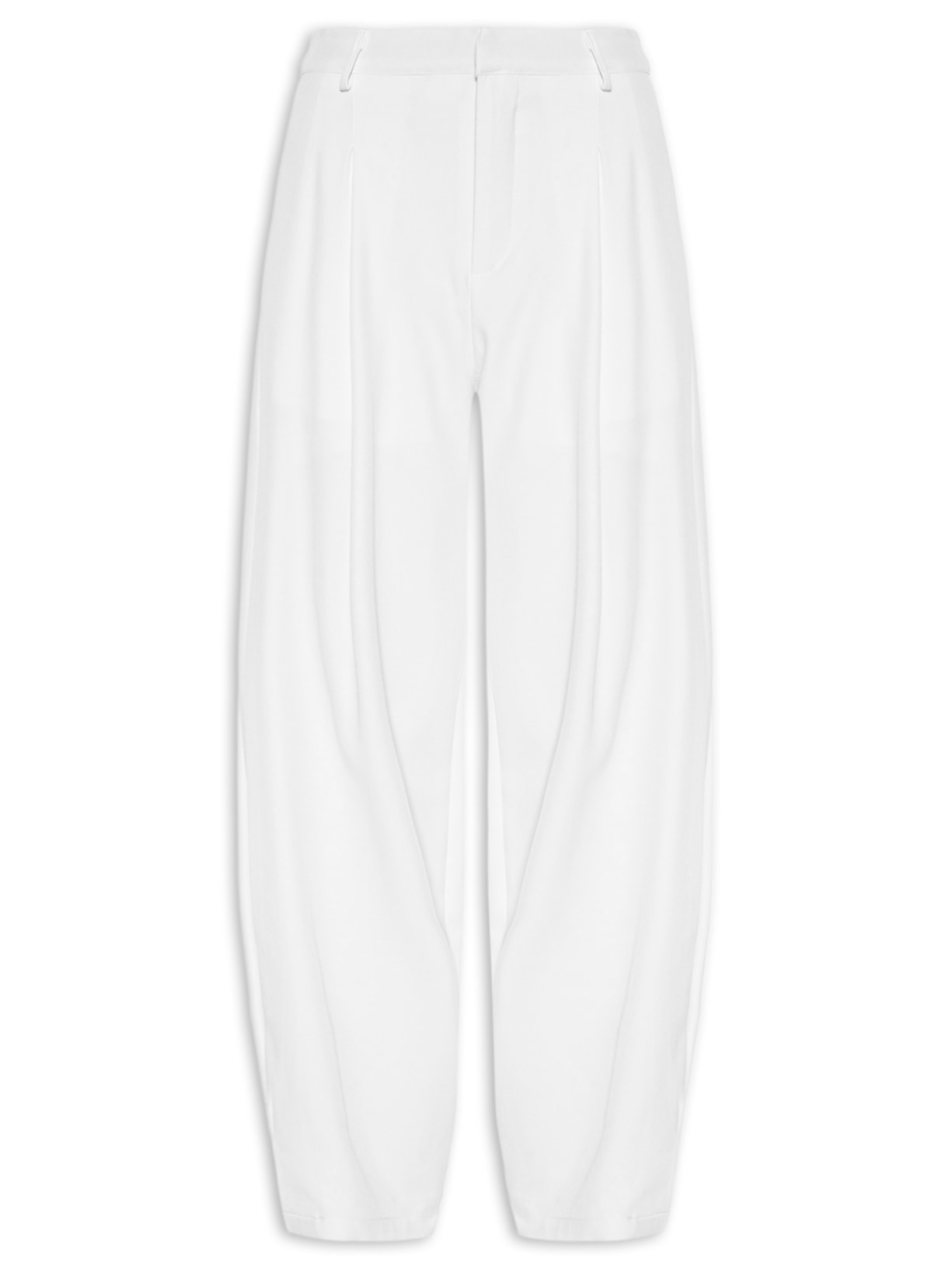 Calça Feminina Com Pregas Branco '2Essential