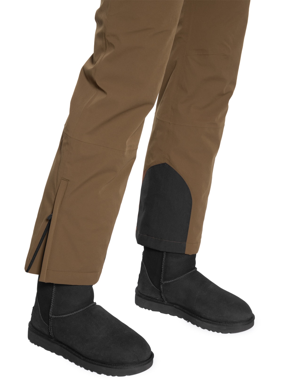 Calça Feminina Com Suspensório Marrom Ea7 Emporio Armani