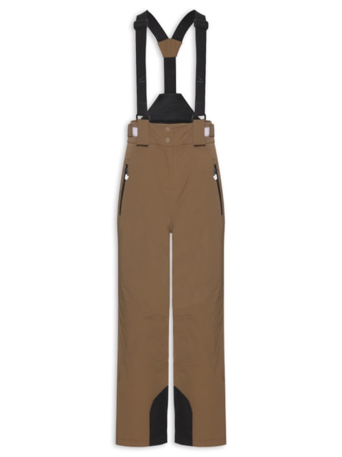 Calça Feminina Com Suspensório - Marrom