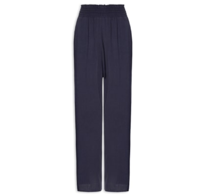 Calça Feminina Comfy Barra Larga - Azul