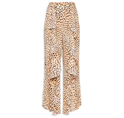 Calça Feminina Concept Marrom Onça Oasis - Animal Print 