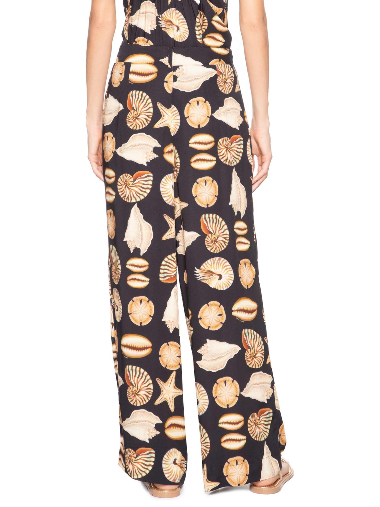 Calça Feminina Conchas Preto Farm