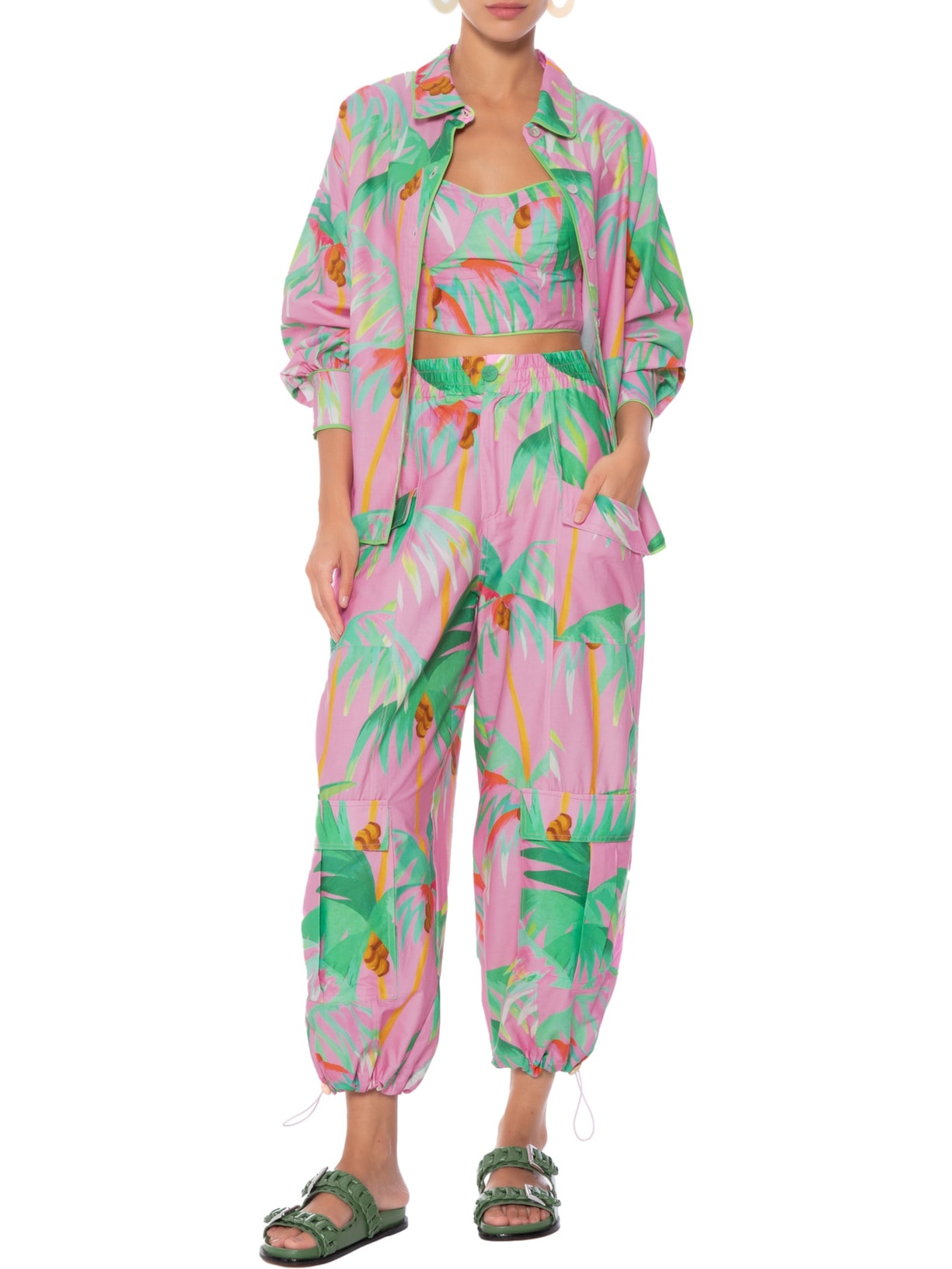 Calça Feminina Coqueiral Rosa Farm