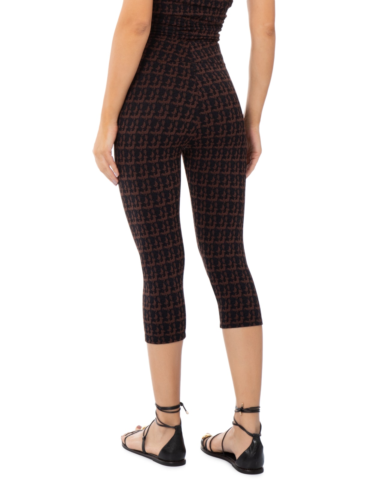 Calça Feminina Corsário Carolyne Tweed Preto August Swim