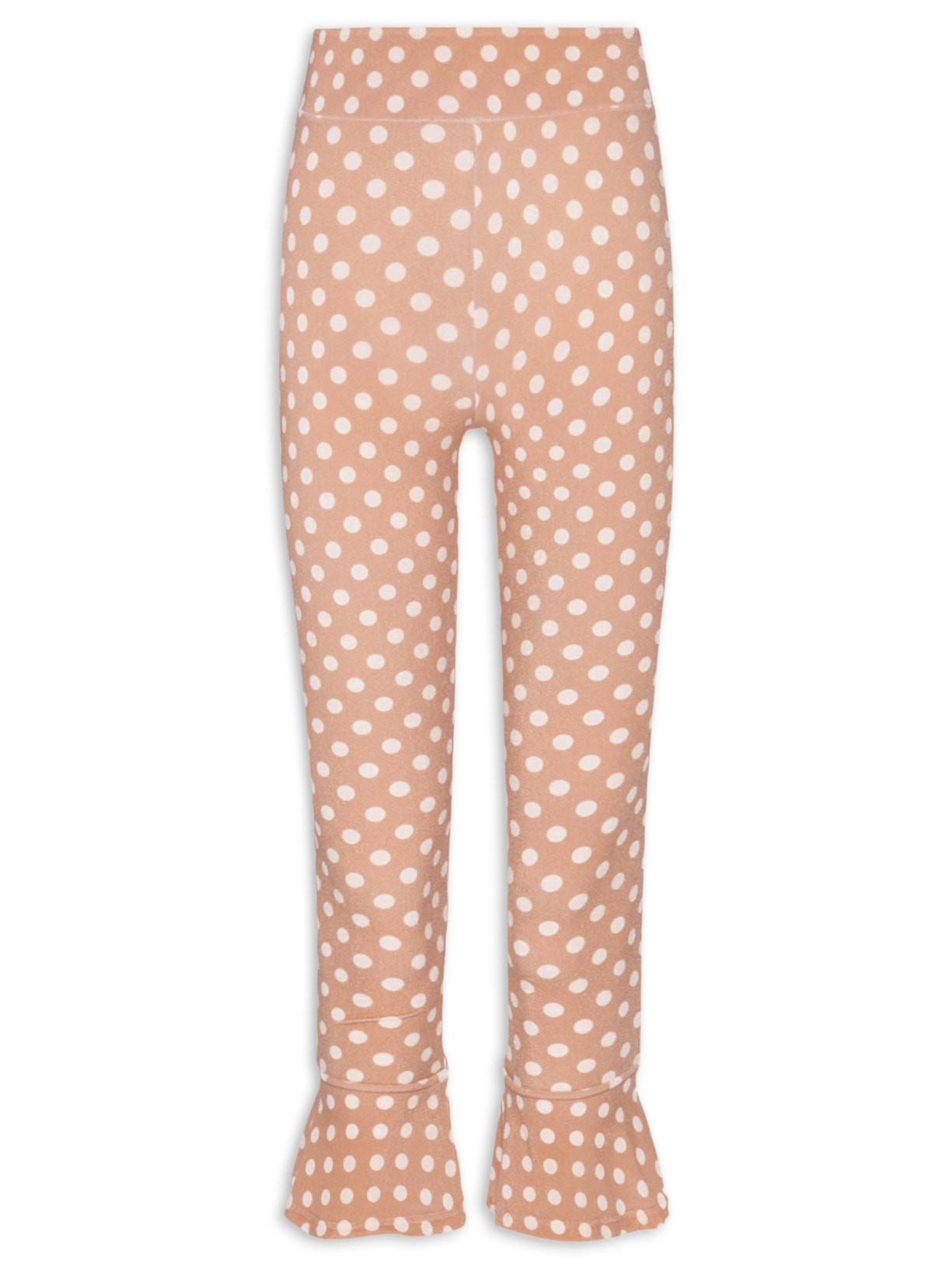 Calça Feminina Corsário Estampado Poá Joanne - Marrom