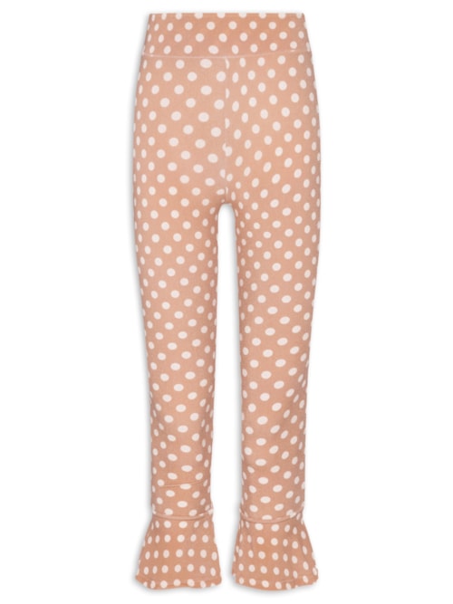 Calça Feminina Corsário Estampado Poá Joanne - Marrom