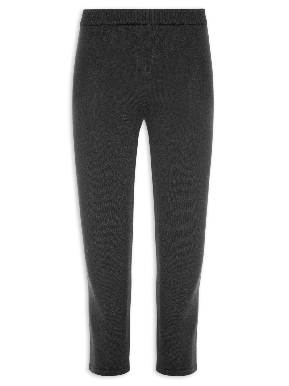 Calça Feminina Corsário Tricot - Preto