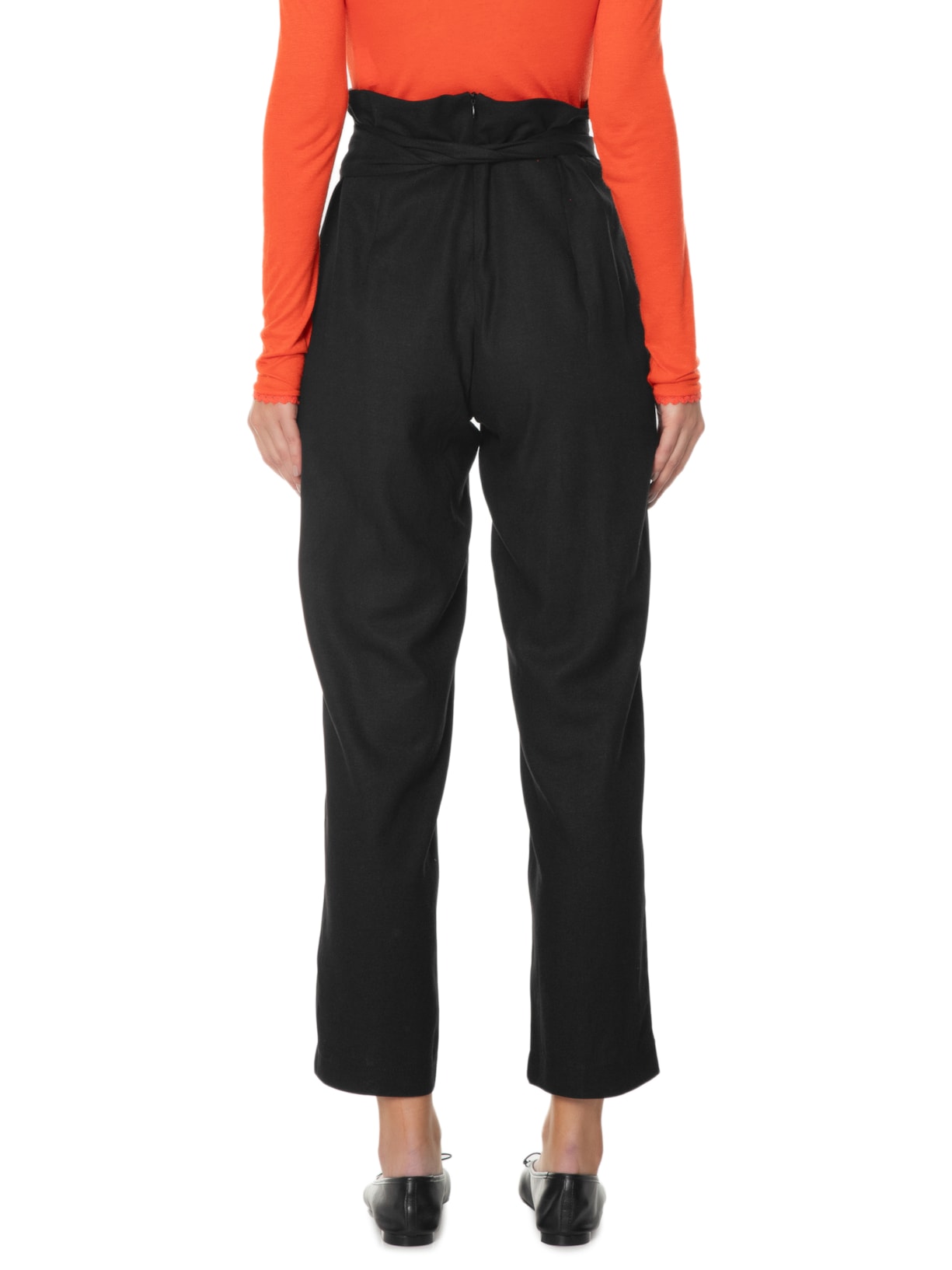 Calça Feminina Cós Amarração Preto Maria Filó