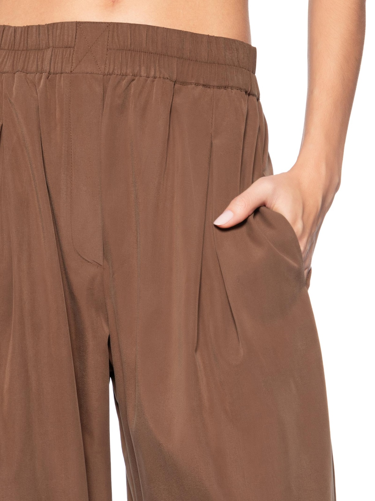 Calça Feminina Cós Elástico Choco Marrom Animale