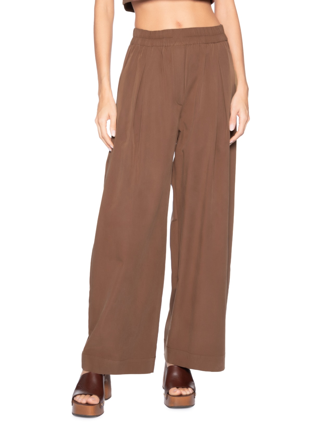 Calça Feminina Cós Elástico Choco – Marrom Animale