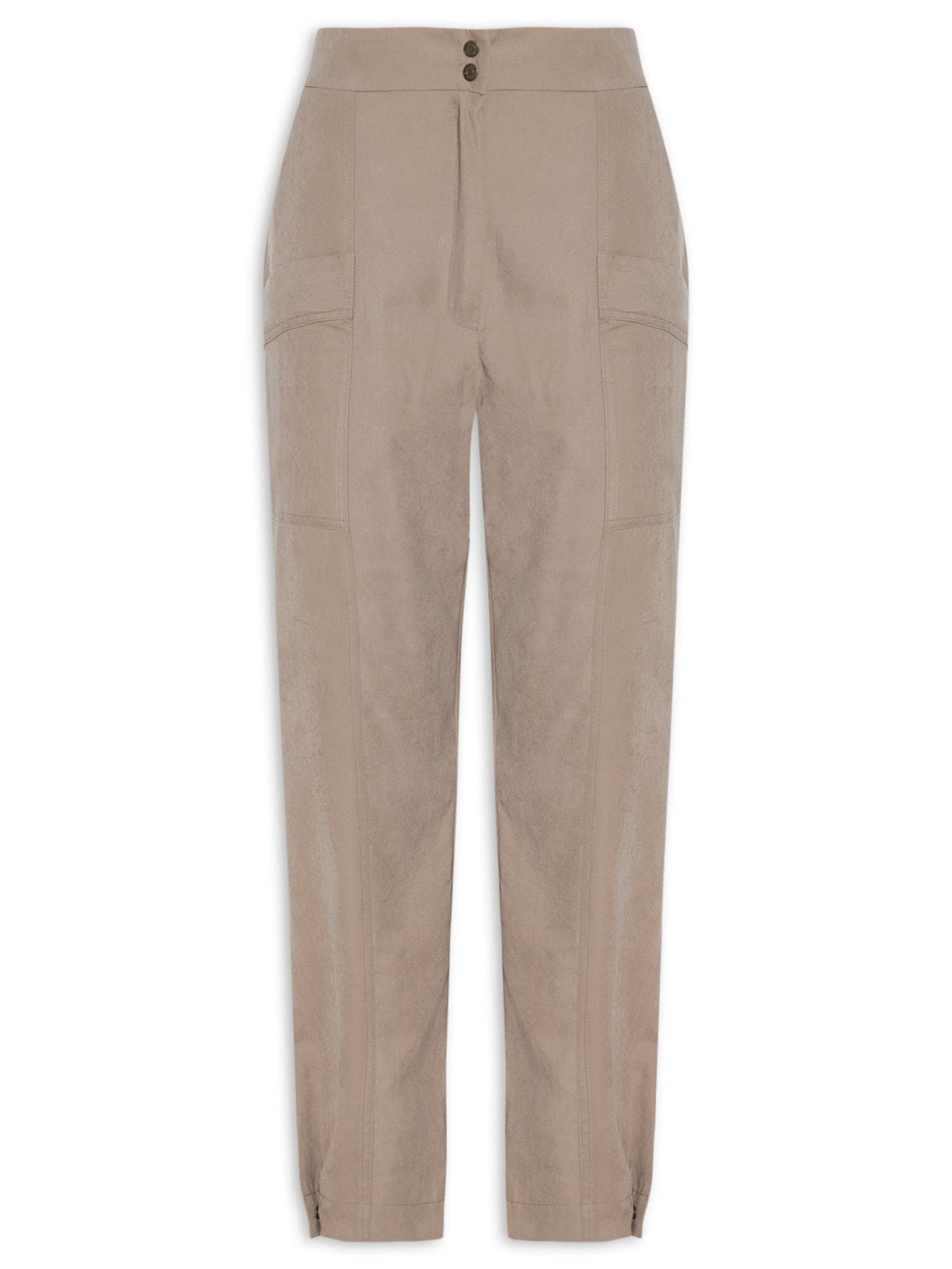 Calça Feminina Cós Elástico - Cinza