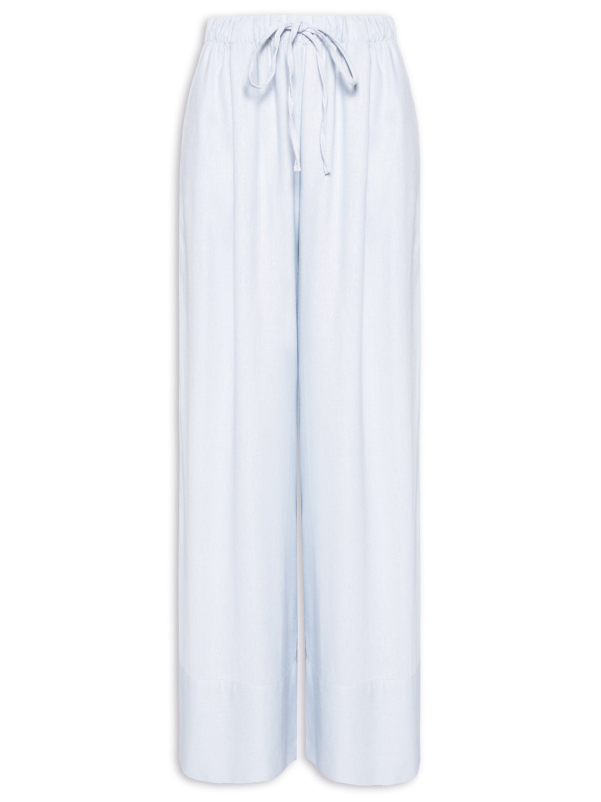 Calça Feminina Cós Elástico Linho - Azul