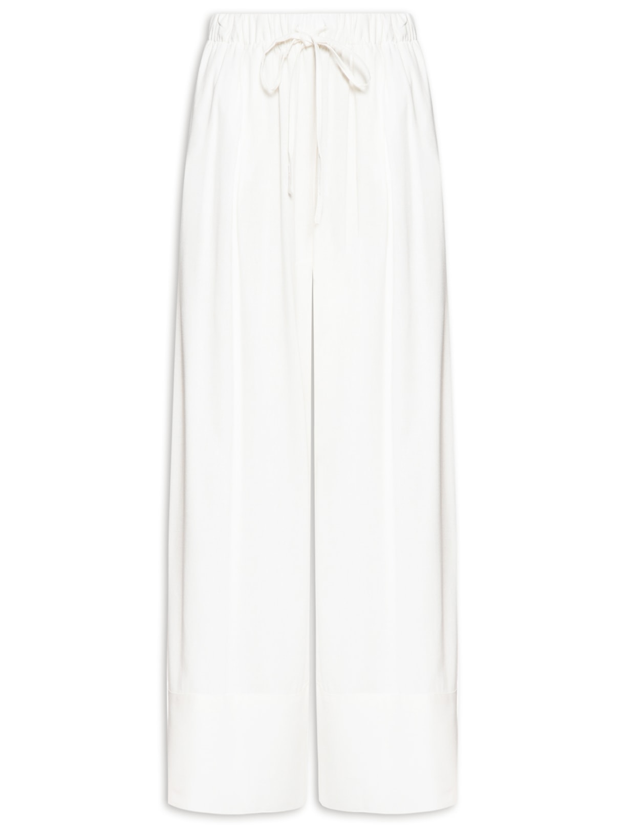 Calça Feminina Cós Elástico Linho - Off White