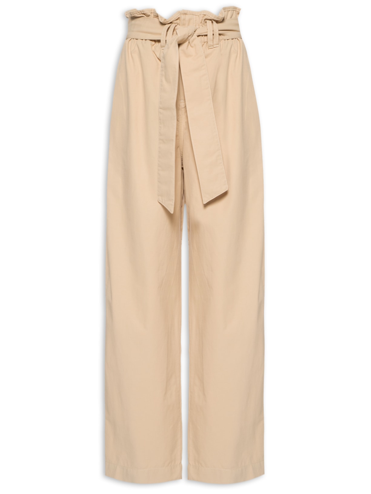 Calça Feminina Cós Faixa Reta - Bege