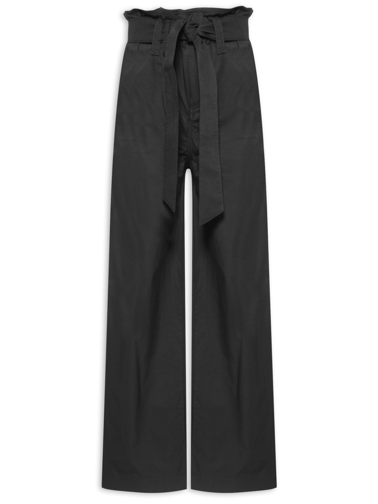 Calça Feminina Cós Faixa Reta - Preto