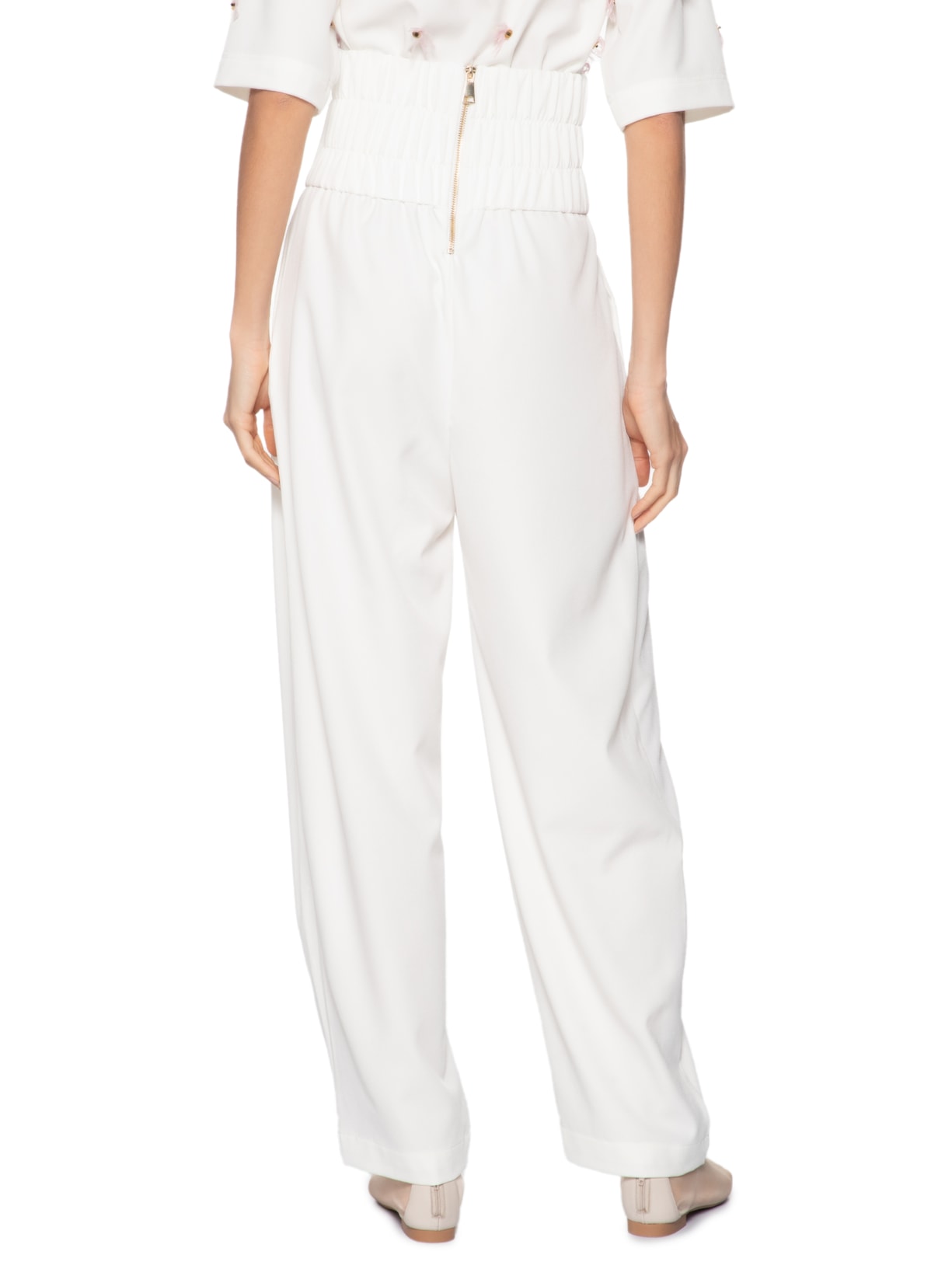 Calça Feminina Cós Largo Branco Vico Studio