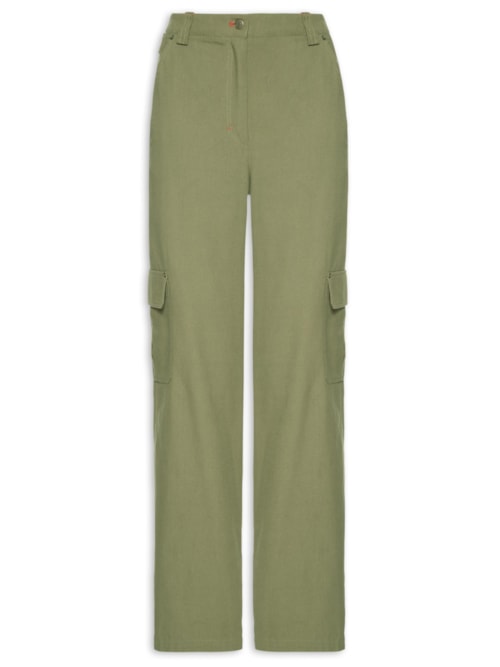 Calça Feminina Cotton Canvas Tereza - Verde