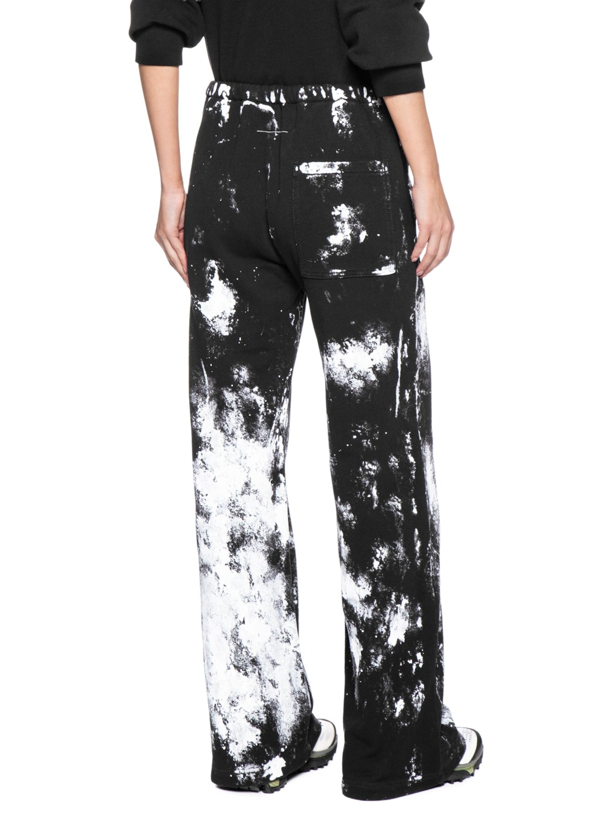 Calça Feminina Cotton Jogging Trousers – Preto Mm6 Maison Margiela