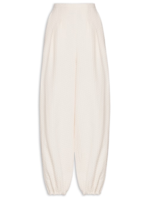 Calça Feminina Cotton Trama Clara - Off White