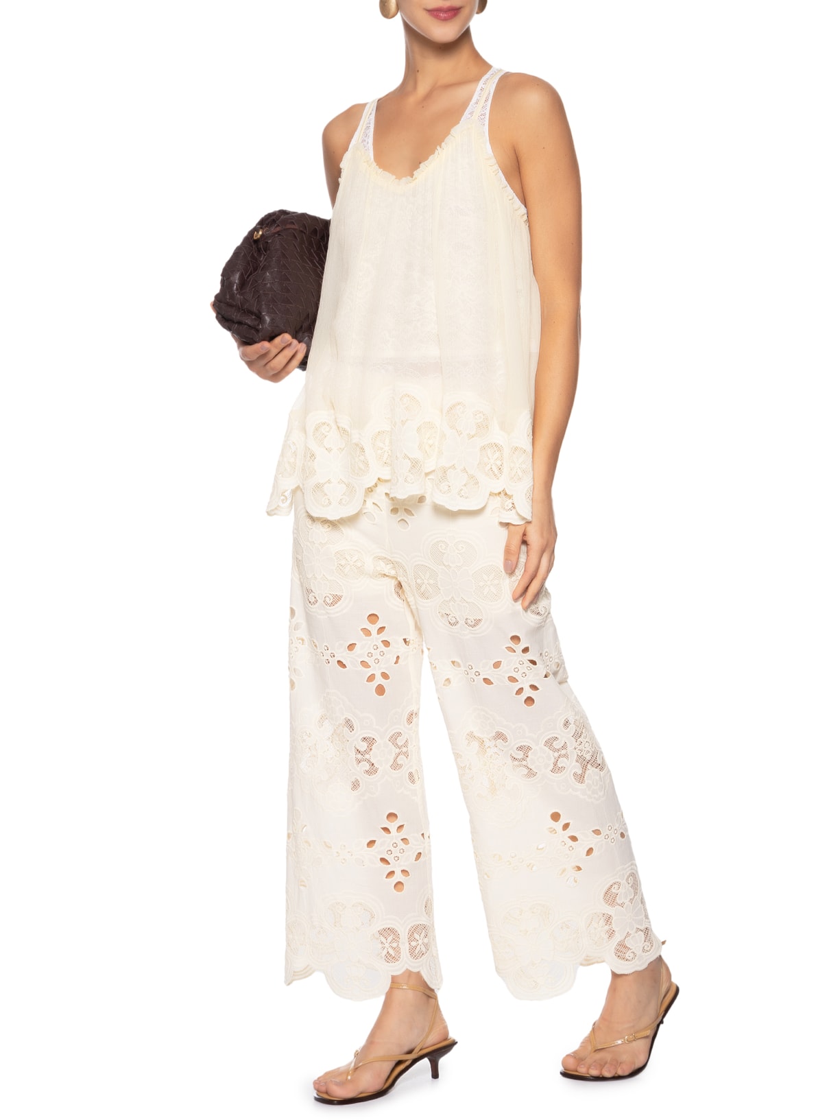 Calça Feminina Cotton Trevo Talita Amarelo Nk