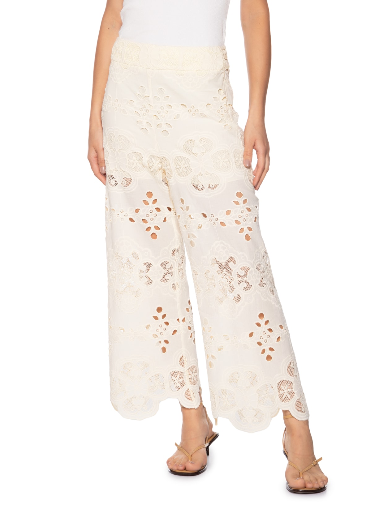 Calça Feminina Cotton Trevo Talita Amarelo Nk