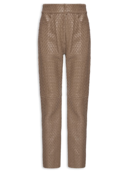 Calça Feminina Couro Jibre - Marrom