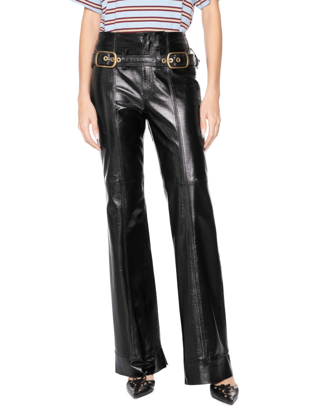 Calça Feminina Couro Kylie Preto Nk