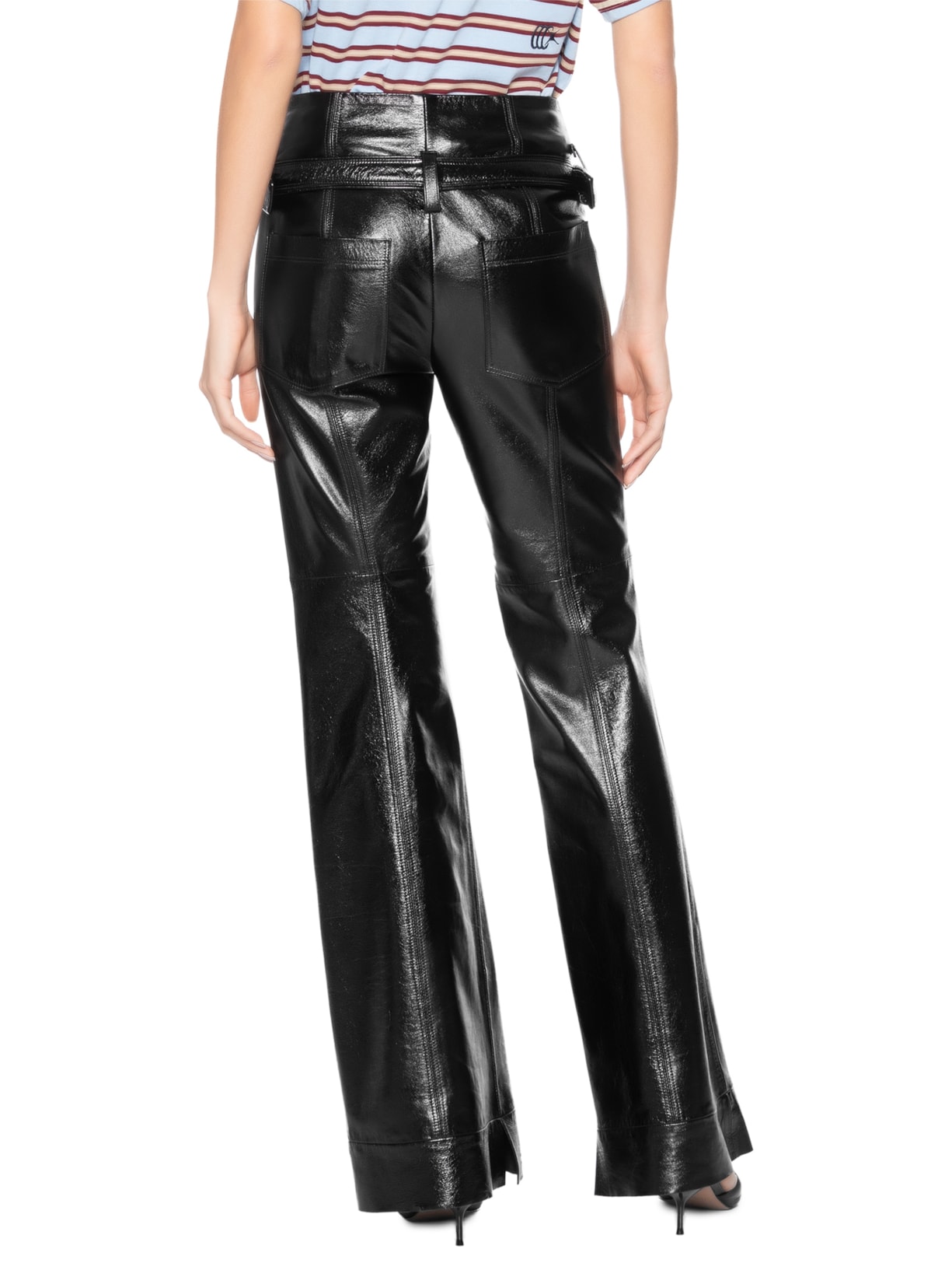 Calça Feminina Couro Kylie Preto Nk