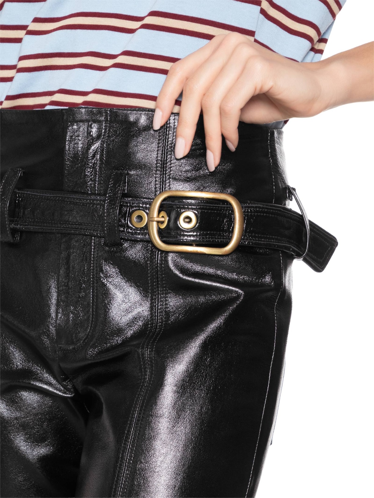 Calça Feminina Couro Kylie Preto Nk