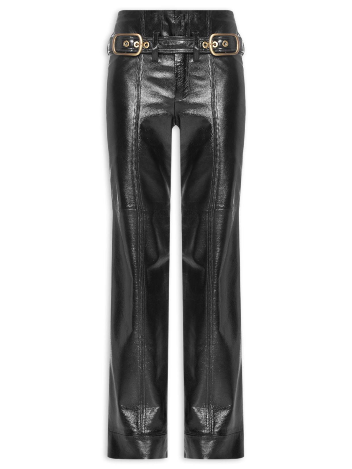 Calça Feminina Couro Kylie - Preto
