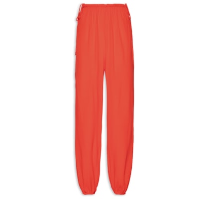 Calça Feminina Crepe Amarração Lateral - Vermelho