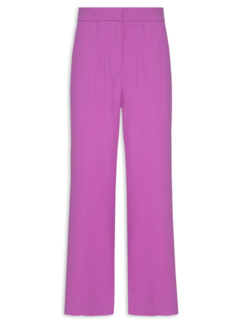 Calça Feminina Crepe Mini Flare - Roxo