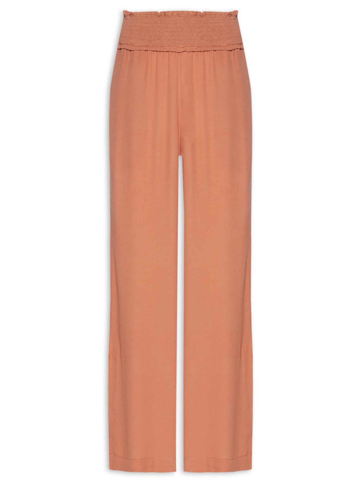 Calça Feminina Crepe Pala Lastex - Marrom