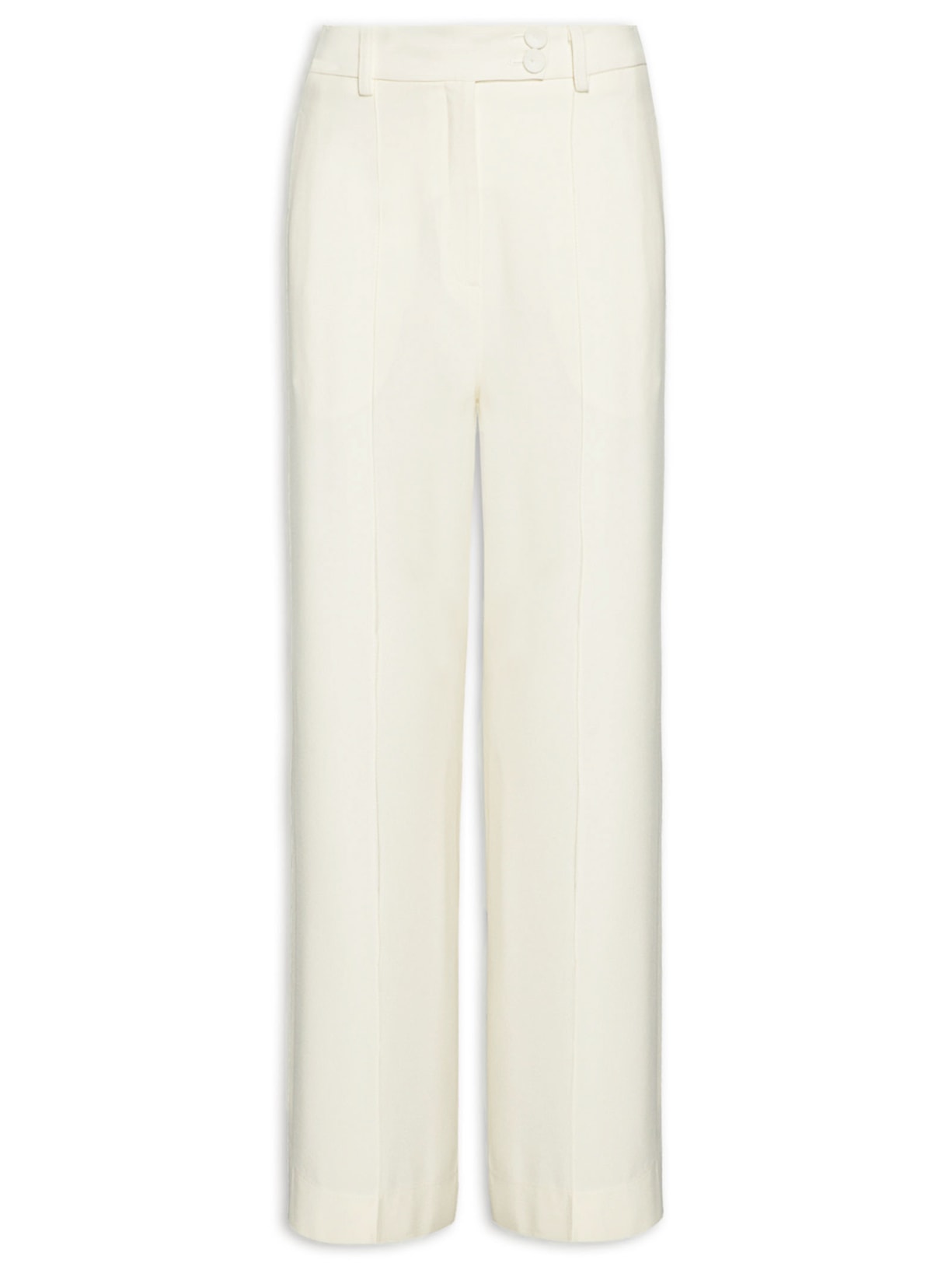 Calça Feminina Crepe Pala V - Off White