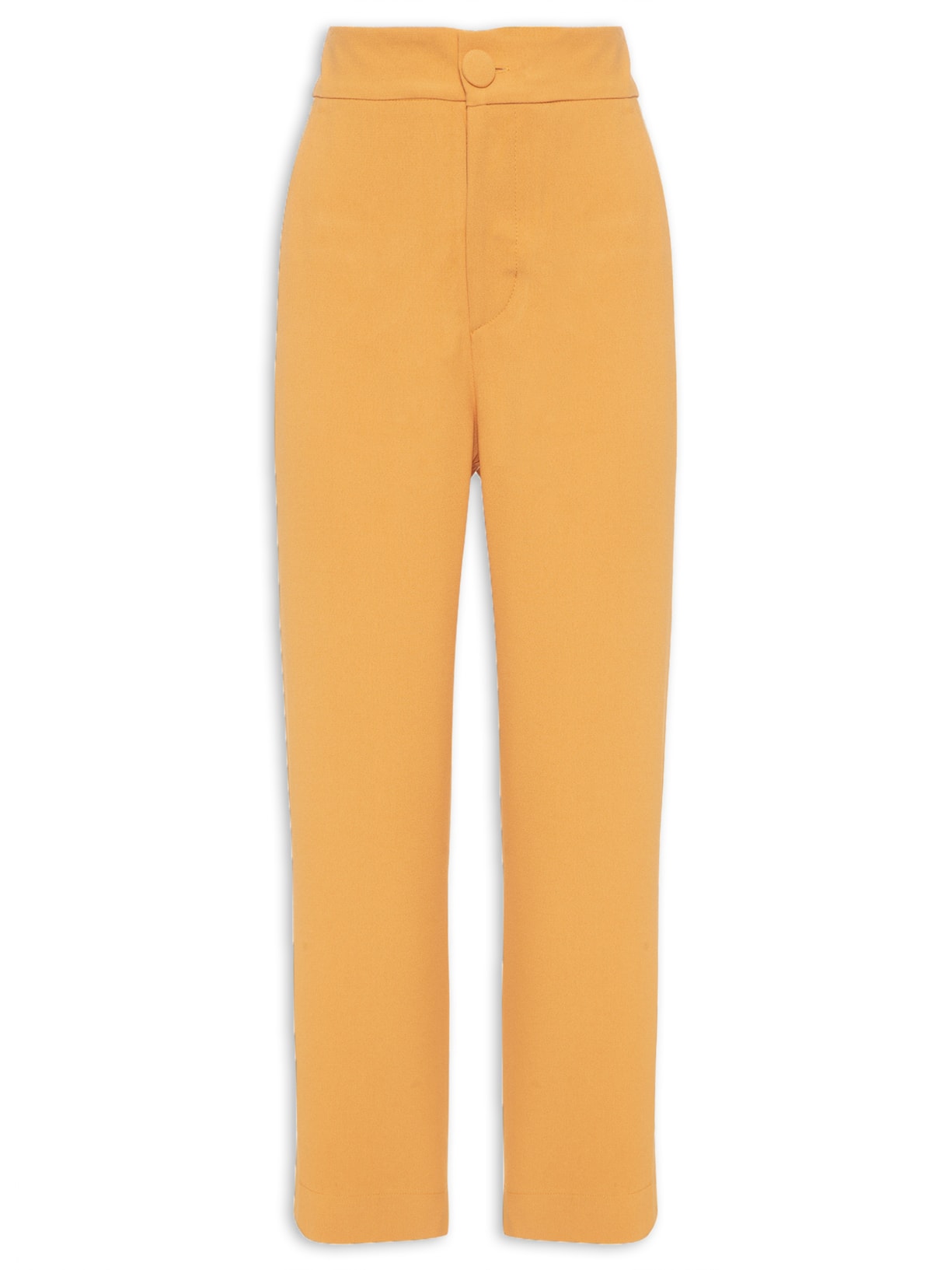 Calça Feminina Crepe Pantacourt - Amarelo