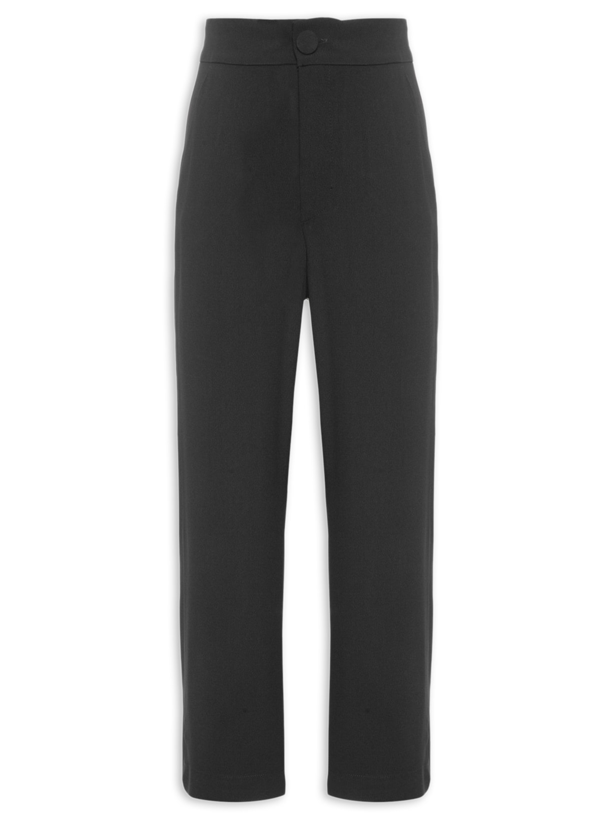 Calça Feminina Crepe Pantacourt - Preto