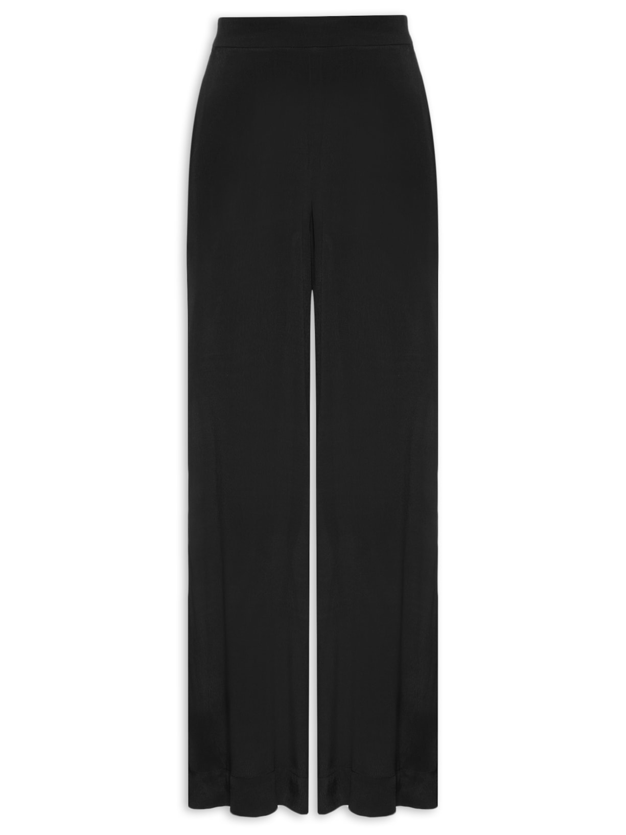 Calça Feminina Crepe Pantalona - Preto