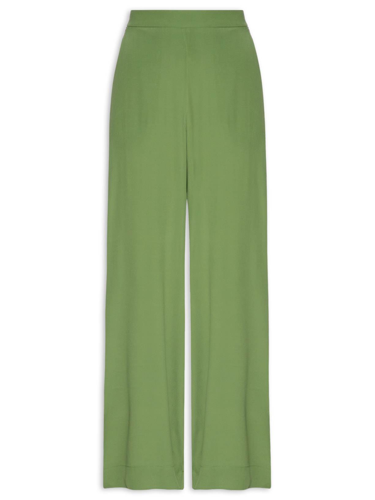 Calça Feminina Crepe Pantalona - Verde