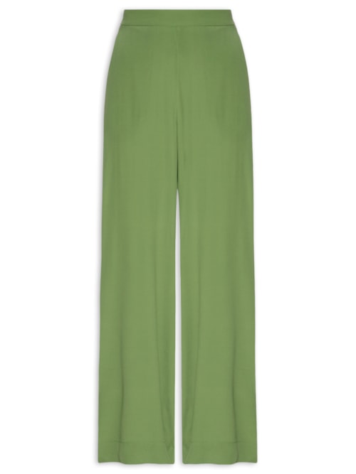 Calça Feminina Crepe Pantalona - Verde