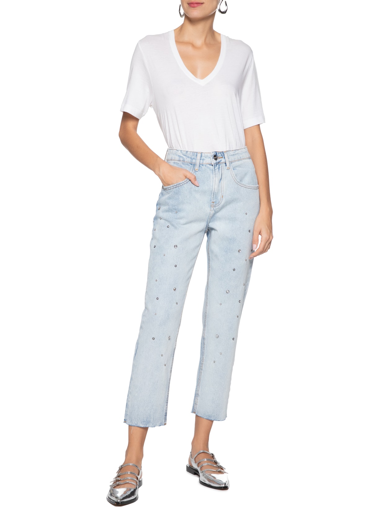 Calça Feminina Cristal Azul Le Lis